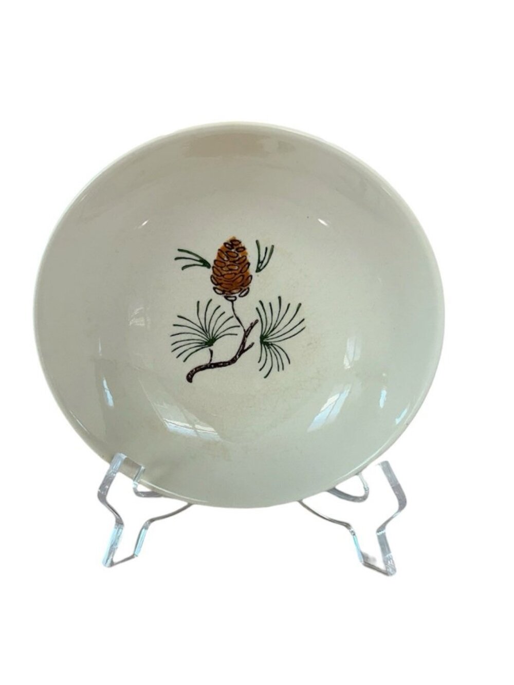 Vintage Stetson Marcrest Misty Pine Round Bowl 5 1/4” Mid Century Modern MCM